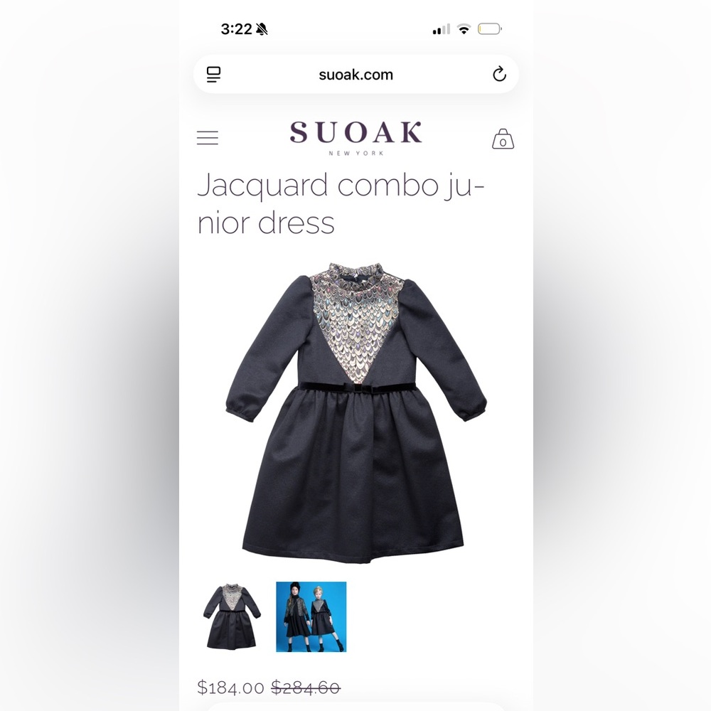 Chic Black Kids Dress with Scaled Back Design
